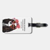 Cavalier King Charles Spaniel uit Parijs met liefd Bagagelabel (Achterkant horizontaal)