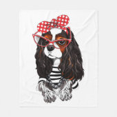 Cavalier King Charles Spaniel uit Parijs met liefd Fleece Deken (Voorkant)