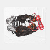 Cavalier King Charles Spaniel uit Parijs met liefd Fleece Deken (Voorkant (Horizontaal))