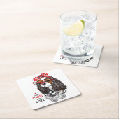 Cavalier King Charles Spaniel uit Parijs met liefd Kartonnen Onderzetters (Insitu)