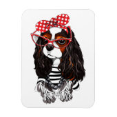Cavalier King Charles Spaniel uit Parijs met liefd Magneet (Verticaal)
