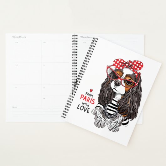 Cavalier King Charles Spaniel uit Parijs met liefd Planner (Display)