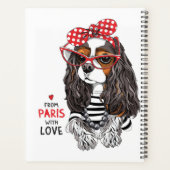 Cavalier King Charles Spaniel uit Parijs met liefd Planner (Achterkant)