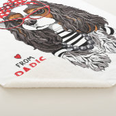 Cavalier King Charles Spaniel uit Parijs met liefd Sherpa Deken (3/4)