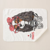 Cavalier King Charles Spaniel uit Parijs met liefd Sherpa Deken (Voorkant (horizontaal))