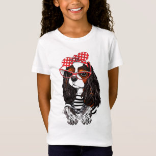 Cavalier King Charles Spaniel uit Parijs met liefd T-shirt