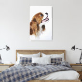 Cavalier King Charles Spaniel, uitzicht zijkant Canvas Afdruk (Insitu (Slaapkamer))