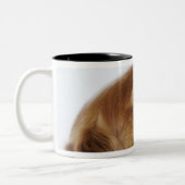 Cavalier King Charles Spaniel, uitzicht zijkant Tweekleurige Koffiemok (Links)