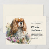 Cavalier King Charles Spaniel Verjaardag van de vr Kaart (Voorkant / Achterkant)