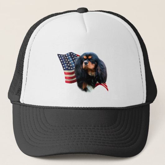 Cavalier King Charles Spaniel Vlag Trucker Pet (Voorkant)