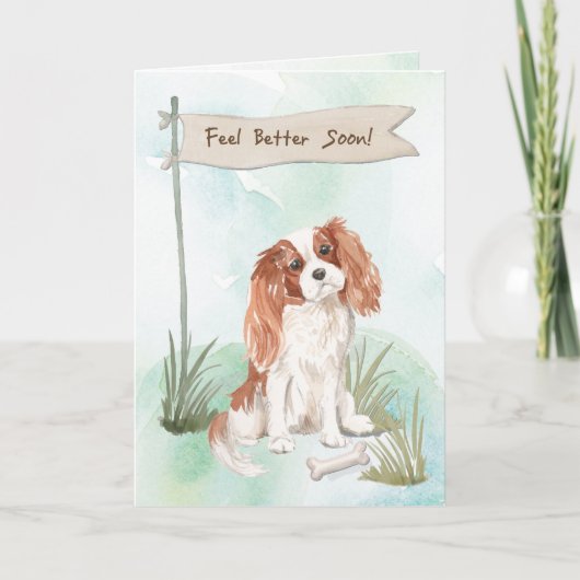 Cavalier King Charles Spaniel Voel Beter Met Hond Kaart (Voorkant)