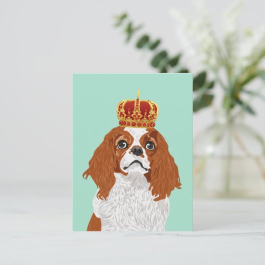 Cavalier King Charles Spaniel voor Hondenliefhebbe Briefkaart (Staand voorkant)