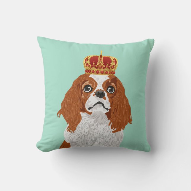 Cavalier King Charles Spaniel voor Hondenliefhebbe Kussen (Voorkant)
