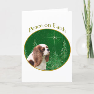 Cavalier King Charles Spaniel Vrede Feestdagen Kaart
