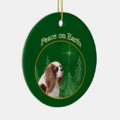 Cavalier King Charles Spaniel Vrede Keramisch Ornament (Rechts)