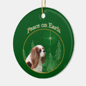 Cavalier King Charles Spaniel Vrede Keramisch Ornament (Links)