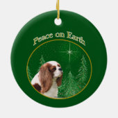 Cavalier King Charles Spaniel Vrede Keramisch Ornament (Achterkant)