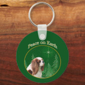 Cavalier King Charles Spaniel Vrede Sleutelhanger (Achterkant)