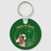 Cavalier King Charles Spaniel Vrede Sleutelhanger (Achterkant)