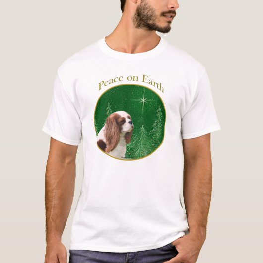 Cavalier King Charles Spaniel Vrede T-shirt (Voorkant)