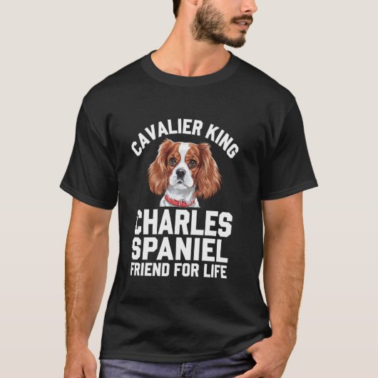 Cavalier King Charles Spaniel Vriend Voor Het Leve T-shirt (Voorkant)