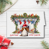 Cavalier King Charles Spaniel Wacht op de Kerstman