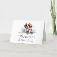 Cavalier King Charles Spaniel Waterverf Dank u