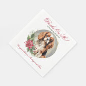 Cavalier King Charles Spaniel Wedding Napkins Servet (Hoek)