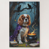 Cavalier King Charles Spaniel Whimsical Halloween Legpuzzel (Verticaal)