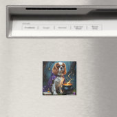 Cavalier King Charles Spaniel Whimsical Halloween Magneet (Insitu (Vaatwasser))