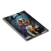 Cavalier King Charles Spaniel Whimsical Halloween Notitieboek (Rechterzijde)