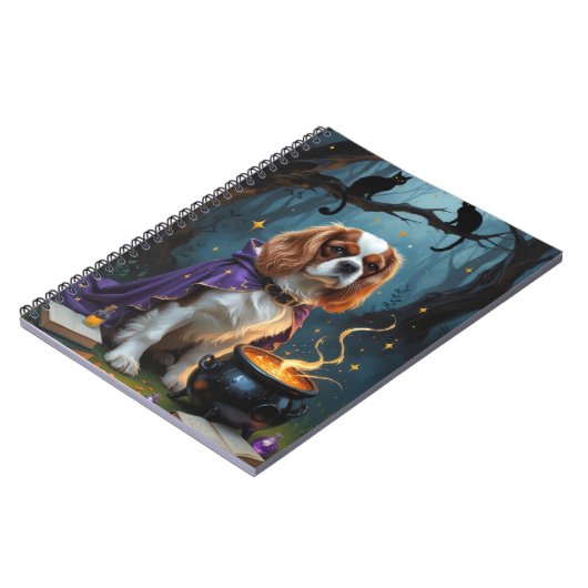 Cavalier King Charles Spaniel Whimsical Halloween Notitieboek (Linkerzijde)