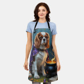 Cavalier King Charles Spaniel Whimsical Halloween Schort (Gedragen)