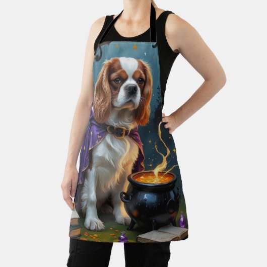 Cavalier King Charles Spaniel Whimsical Halloween Schort (Insitu)