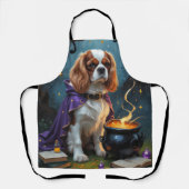 Cavalier King Charles Spaniel Whimsical Halloween Schort (Voorkant)