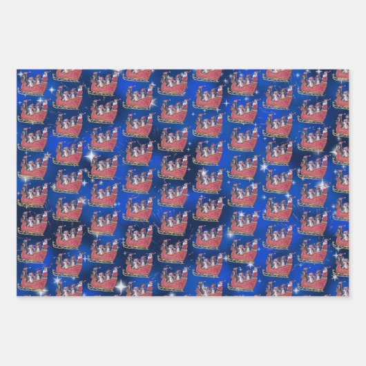 Cavalier King Charles Spaniel Winter Holiday Inpakpapier Vel (Voorkant 2)