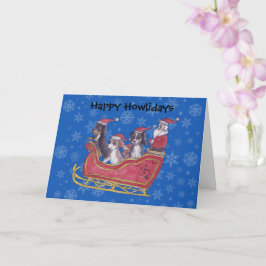 Cavalier King Charles Spaniel Winter Holiday Kaart