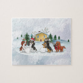 Cavalier King Charles Spaniel Winter Puzzle Legpuzzel