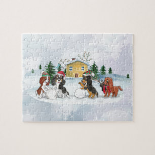 Cavalier King Charles Spaniel Winter Puzzle Legpuzzel