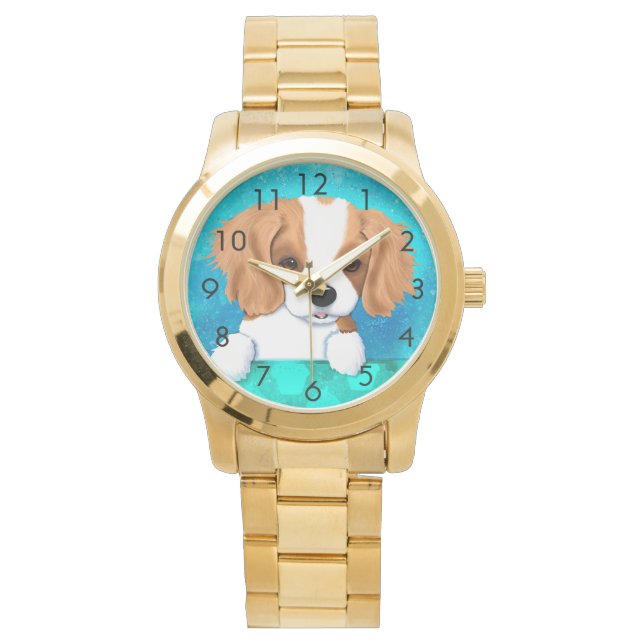Cavalier King Charles Spaniel Wrist Watch Horloge (Voorkant)