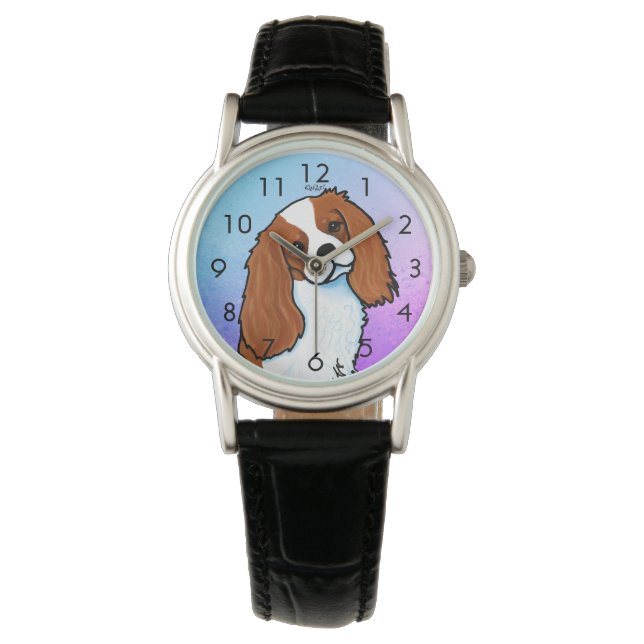 Cavalier King Charles Spaniel Wrist Watch Horloge (Voorkant)
