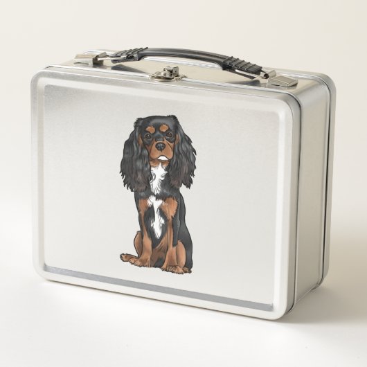 Cavalier King Charles Spaniel - Zwart en Tan (Voorkant)