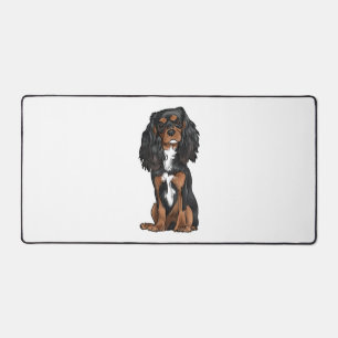 Cavalier King Charles Spaniel - Zwart en Tan Bureaumat