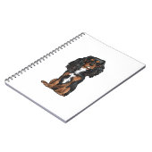 Cavalier King Charles Spaniel - Zwart en Tan Notitieboek (Linkerzijde)