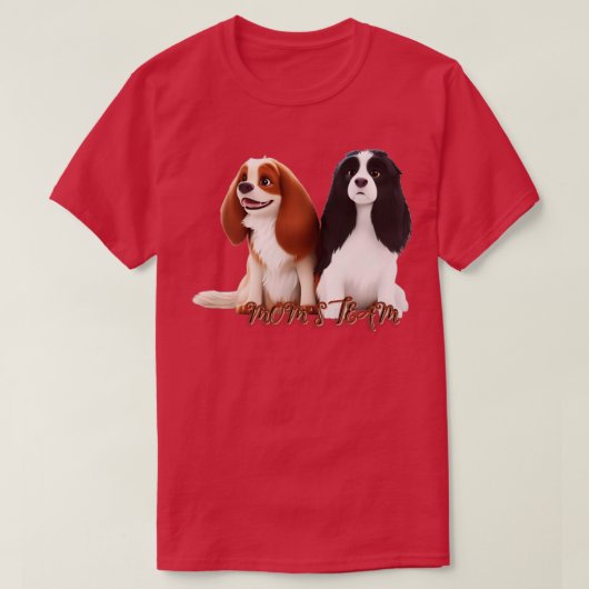 Cavalier King Charles Spaniels 2 T-shirt (Design voorkant)