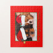 Cavalier King Charles Spaniels die het Pet van de Legpuzzel (Verticaal)