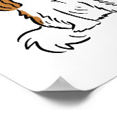 Cavalier King Charles Spaniels Dogs met Jouw tekst Poster (Hoek)