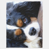 CAVALIER KING CHARLES SPANIËLS FLEECE DEKEN (Voorkant)