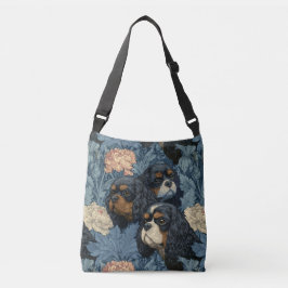 Cavalier King Charles Spaniels Victorian Garden  Crossbody Tas