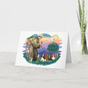 Cavalier King Charles Spaniels (vier) Kaart